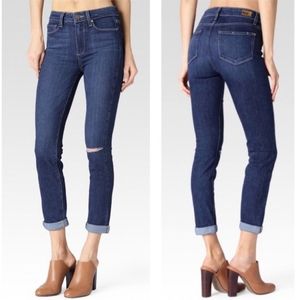 Paige Hoxton Crop Roll Up High-Waist Jeans sz 26